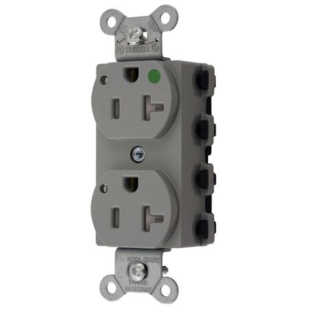 HUBBELL WIRING DEVICE-KELLEMS SnapConnect Receptacles SNAP8300GYLTRA SNAP8300GYLTRA